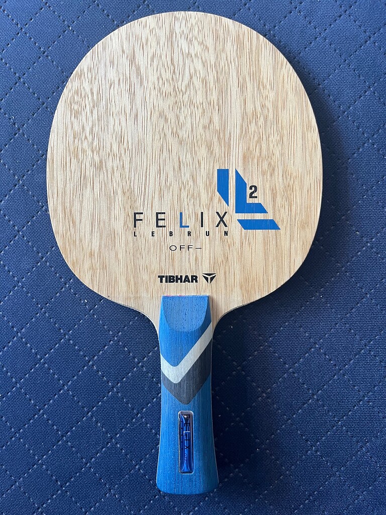 Bois De Tennis De Table Tibhar Felix Lebrun OFF - Anatomique, Pour Jeu Offensif Polyvalent